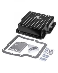 RTS Transmission Pan Deep Aluminium Finned Black Powdercoat GM Holden Co