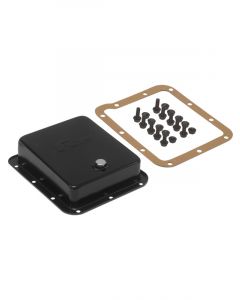 RTS Transmission Pan Deep For Ford C4 C10 Black Powdercoat Steel