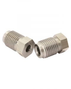 Aeroflow S/Steel Inverted Flare Tube Nut M12 -1.25mm to 3/16" Hard Line