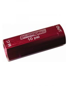 Aeroflow Brake Residual Pressure Valve Red, 10 PSI Residual Valve