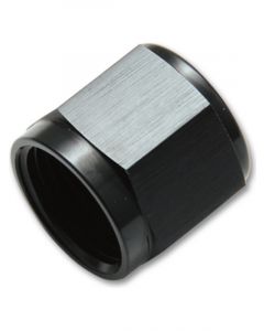Vibrant Performance Tube Nut Fitting; Size: -3AN; Tube Size: 3/16" Black