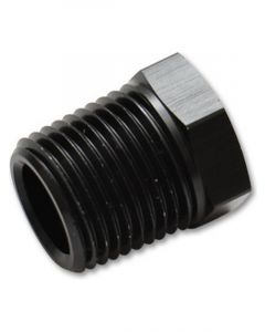 Vibrant Performance NPT Hex Head Pipe Plugs; Size: 1/8" NPT Black Anodized