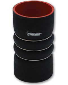 Vibrant Performance CAC Hose, 4.00" ID x 7.00" long - Silicone Black
