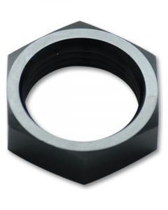 Vibrant Performance Bulkhead Fitting Nut -4 AN Aluminum Black