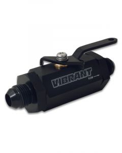 Vibrant Performance Shut Off Valve, Size: -4 AN Black Anodized