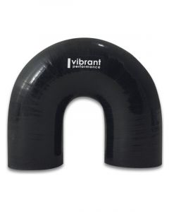 Vibrant Performance 180 Elbow, 3.00" ID x 4.25" Leg Length 4.50" CLR, Black