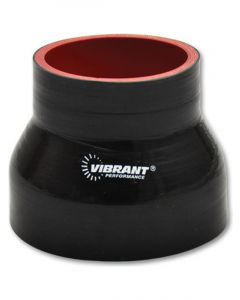 Vibrant Performance Reducer Coupler, 1.50" ID x 1.375" ID x 3.00" Long - Black