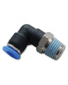 Vibrant Performance Male Elbow Fitting, for 1/4" OD Tubing (3/8" NPT Thread)