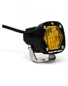 Baja Designs S1 Amber Wide Cornering LED Light w/ Mounting Bracket Sing…