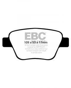 EBC 10-13 For Audi A3 2.0 Turbo Bosch rear caliper Yellowstuff Rear B