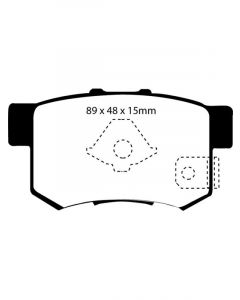 EBC 10-12 For Acura RDX 2.3 Turbo Ultimax2 Rear Brake Pads