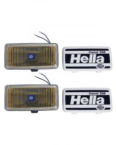 Hella 550 Series 55W 12V H3 Fog Lamp Kit Amber