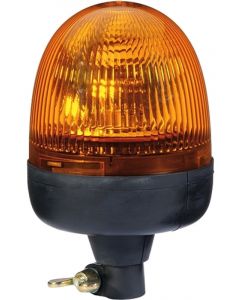 Hella Rota Compact 12V Amber Lens Beacon w/ Flexible Pole Mount