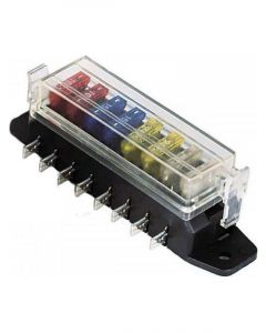 Hella 8-Way Lateral Single Fuse Box