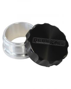 Aeroflow 1 Inch Billet Aluminium Weld-On Filler With Black Cap