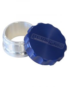 Aeroflow 1-1/2 Inch Billet Aluminium Weld-On Filler With Blue Cap