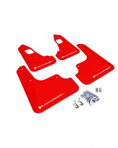 Rally Armor 2008+ For Mitsubishi EVO X UR Red Mud Flap w/ White