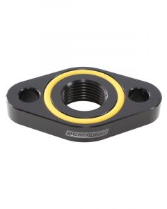 Aeroflow Turbo Drain Adapter -10AN ORB Outlet 52.4mm Bolt Centre Black  AF463-03