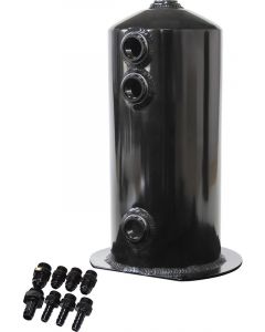 Aeroflow 2.5 Litre Spun Alloy Surge Tank Black