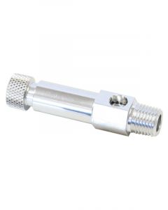Aeroflow Injector Hat Adjustable Air Bleed Silver Finish.