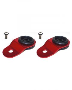 Torque Solution Radiator Mount Combo with Inserts RED : For Mitsub