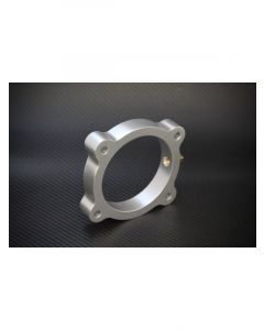 Torque Solution Throttle Body Spacer Silver: For Hyundai Genesis V6