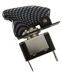 Aeroflow Carbon Fibre Covered Rocket / Missile Switch 12V 20A