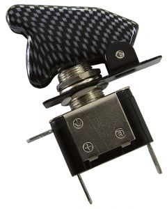 Aeroflow Carbon Fibre Covered Led Rocket / Missile Switch 12V 20A