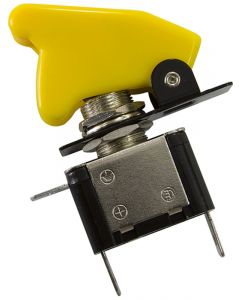 Aeroflow Yellow Covered Led Rocket / Missile Switch 12V 20A