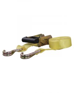 Curt 14ft Yellow Cargo Strap w/J-Hooks 1667lbs