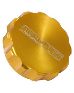 Aeroflow 1 Inch Billet Aluminium Filler Cap Gold