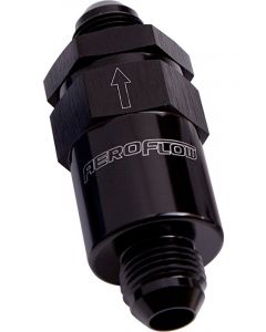Aeroflow 30 Micron Billet Fuel Filter -8AN Black , 2" Length