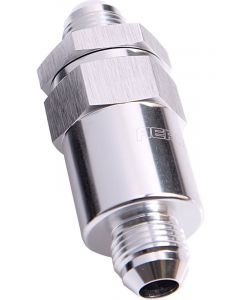 Aeroflow 30 Micron Billet Fuel Filter -8AN Silver , 2" Length