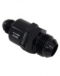 Aeroflow One Way Stepped Check Valve -12AN to -8AN, Black