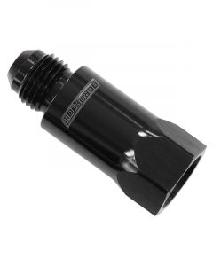 Aeroflow Roll Over Valve -8AN Black -8 Female ORB to -8 Male AN