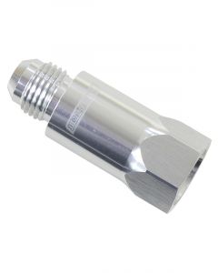Aeroflow Roll Over Valve -8AN Silver -8 Female ORB to -8 Male AN