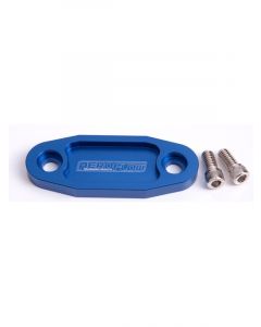 Aeroflow Billet Fuel Pump Block-Off Plate Blue For Ford 302-351C