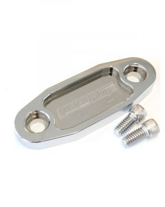 Aeroflow Billet Fuel Pump Block-Off Plate Chrome For Ford 302-351C