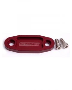 Aeroflow Billet Fuel Pump Block-Off Plate Red For Ford 302-351C