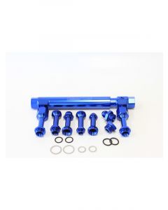 Aeroflow Adjustable Billet Fuel Log Blue