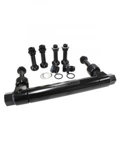 Aeroflow Adjustable Billet Fuel Log Black