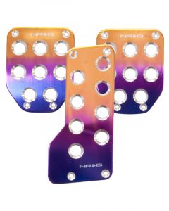 NRG Aluminum Sport Pedal M/T Purple/Titanium Fade