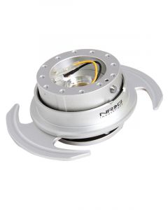 NRG Quick Release Kit Gen 3.0 Silver Body / Silver Ring w/Handles