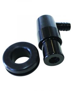 Aeroflow Billet PCV Valve With 3/8 Inch Barb Black
