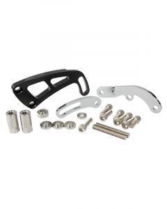 Aeroflow Alloy Power Steering Bracket Mid Mount Passenger Side  AF64-4001BLK