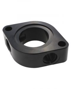 Aeroflow Water Neck Spacer Black For SB Chev x2 -8 ORB Aux Ports