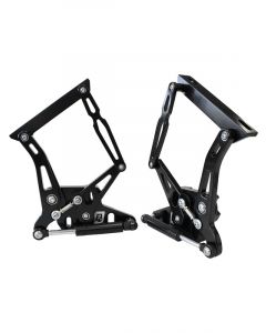 Aeroflow Billet Bonnet Hinge Kit Black For Ford Falcon XR-XY