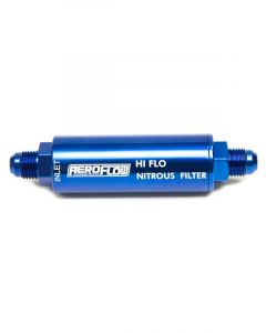 Aeroflow High Pressure Nitrous Filter -6AN 140 Micron S/Steel Element  AF66-2041