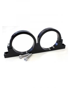 Aeroflow Dual Filter Bracket For 2-1/2" Filters or Reservoirs Black AF66-2246BLK