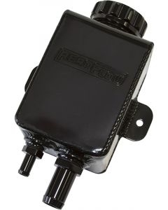 Aeroflow Square Power Steering Reservoir -10 & -6 ORB Ports Black